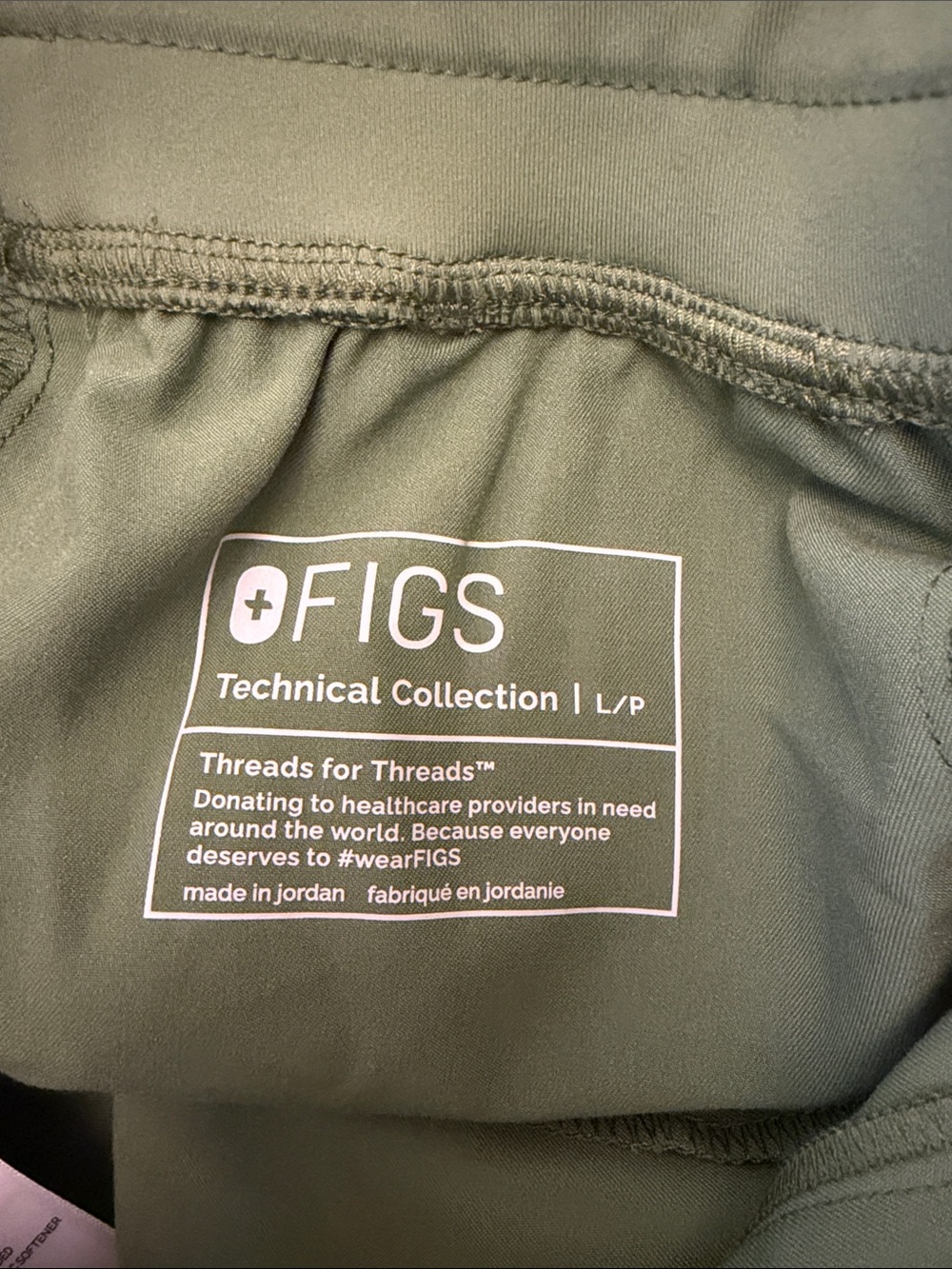 NWT Figs Zamora High Waisted Sage Green Scrub Pants Joggers - Picture 11 of 12